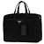 Prada Borsetta in nylon e pelle Saffiano Nero - vista 4