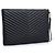 Saint Laurent Portadocumenti Monogram in Matelassé da donna Nero - vista 3