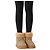 Gucci Botas de lana merino beige para mujer Castaño
