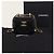Vanity Chanel Beauty case piccolo in pelle nera e oro con catena Nero - vista 7