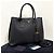 Prada Borsa Tote Doppia in Saffiano Borsa a Tracolla Nera Nero - vista 4