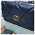Chanel Borsa Mini WOC con catena in pelle di agnello Navy Gold Blu - vista 11