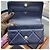 Chanel Borsa Mini WOC con catena in pelle di agnello Navy Gold Blu - vista 12