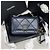 Chanel Borsa Mini WOC con catena in pelle di agnello Navy Gold Blu - vista 2