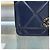 Chanel Borsa Mini WOC con catena in pelle di agnello Navy Gold Blu - vista 5
