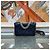 Chanel Borsa Mini WOC con catena in pelle di agnello Navy Gold Blu - vista 7