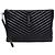 Saint Laurent Clutch Matelassé Monogram Nero e Argento