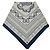 Hermès Sciarpa da donna Grand Apart Bandana Shawl in cashmere e seta Blu - vista 6