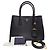 Prada Borsa Tote Doppia e a Tracolla in Saffiano Nero