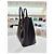 Prada Borsa Tote Doppia e a Tracolla in Saffiano Nero - vista 12