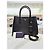 Prada Borsa Tote Doppia e a Tracolla in Saffiano Nero - vista 9