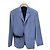 Dior Blusão de algodão ajustado com cinto Azul