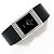 Rolex Rare Cellini Black Lacquer Dial White Gold Stripe Men's Unisex Leather Watch - view 23