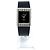 Rolex Rare Cellini Black Lacquer Dial White Gold Stripe Men's Unisex Leather Watch - view 3