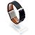 Rolex Rare Cellini Black Lacquer Dial White Gold Stripe Men's Unisex Leather Watch - view 5