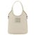 Miu Miu Ivy Lederhandtasche mit besticktem Logo Chalk White Weiß