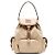 Miu Miu Multi Pocket Canvas Leather Backpack Beige Brown