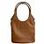 Miu Miu Ivy Lederhandtasche mit besticktem Logo Cognac Braun