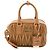 Miu Miu Bolsa Tote e Crossbody em couro acolchoado Caramel Marrom