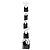 Miu Miu Ivy Lederhandtasche mit besticktem Logo Schwarz - Ansicht 2