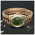 Rolex Orologio d'oro personalizzato da uomo Day-Date quadrante verde oliva - vista 2