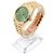 Rolex Orologio d'oro personalizzato da uomo Day-Date quadrante verde oliva - vista 4