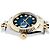 Rolex Orologio combinazione da donna Datejust con quadrante blu ombre originale e diamanti - vista 13