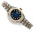 Rolex Orologio combinazione da donna Datejust con quadrante blu ombre originale e diamanti - vista 22