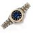 Rolex Orologio combinazione da donna Datejust con quadrante blu ombre originale e diamanti - vista 23