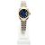Rolex Orologio combinazione da donna Datejust con quadrante blu ombre originale e diamanti - vista 4