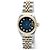 Rolex Orologio combinazione da donna Datejust con quadrante blu ombre originale e diamanti - vista 9
