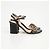 Gucci Sandali mid-heel da donna GG Marmont in pelle Nero - vista 3