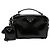 Prada Borsa a Tracolla in Pelle Spazzolata Nero