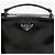 Prada Borsa a Tracolla in Pelle Spazzolata Nero - vista 3
