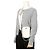 Prada Double Mini Bag in Pelle Saffiano con Logo Triangle Bianco - vista 14