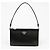 Prada Mini borsa spazzolata con logo triangolare nera Nero - vista 2