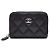 Tarjetero Chanel Caviar de piel negra Negro