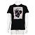 Alexander Mcqueen T-shirt a maniche corte in cotone nero con stampa a teschio