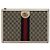 Gucci Custodia Portfolio GG Bianca Borsa Clutch Unisex Bianco - vista 2