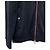 Moncler Giacca in cotone con zip e rifiniture tricolore Blu - vista 4