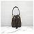 Fendi Mini Borsa Secchiello in Pelle Montrezzo Brown Marrone - vista 4