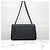 Chanel Serie di borse a tracolla Classic Caviar Large Black Silver-Tone Nero - vista 3