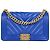 Chanel Borsa Boy Chevron Medium Blue Gold