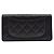 Cartera larga Chanel de piel de cordero negra Negro - vista 3
