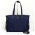 Prada Borsa Shopper in Nylon con Logo Triangolare Borsa a Tracolla Navy Blu