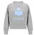 Isabel Marant Velours-Sweatshirt mit Logo Gray Ice Blue Blau
