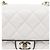 Chanel Borsa a tracolla matelassé bianca con catena Bianco - vista 9