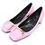 Roger Vivier Décolleté Trombetta in Vernice Rosa da Donna - vista 3