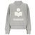 Isabel Marant MOBY Samt-Sweatshirt mit Logo Grey White GYWH Braun