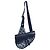 Saddle Dior Borsa a Sella in Tela Blu Navy